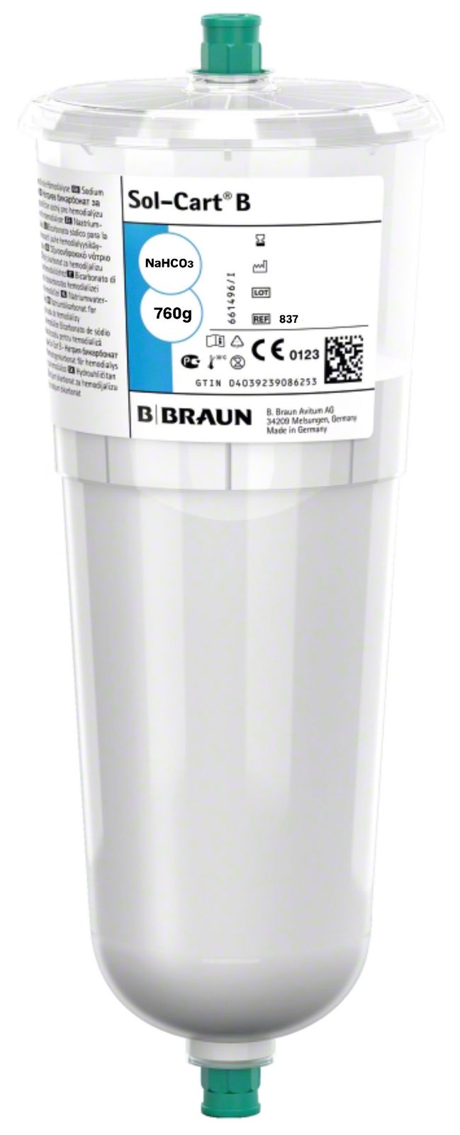 Бікарбонатний картридж для гемодіалізу Сол-Карт Б 760 g